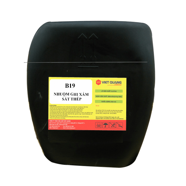 Chế phẩm nhuộm đen (ghi xám) sắt thép B19