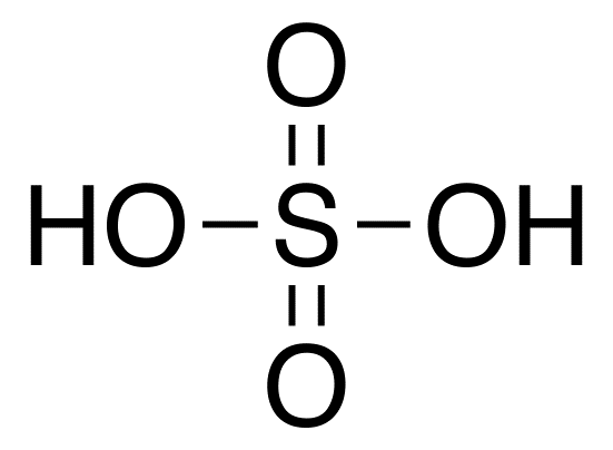 Công thức phân tử axit sunfuric