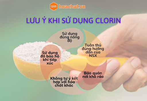 lưu ý khi sử dụng clorin